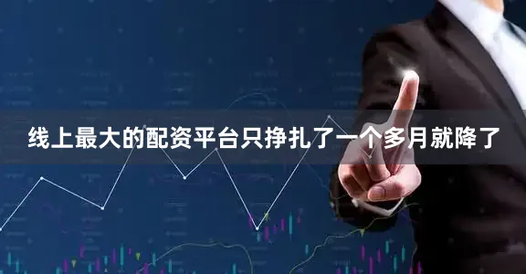 线上最大的配资平台只挣扎了一个多月就降了