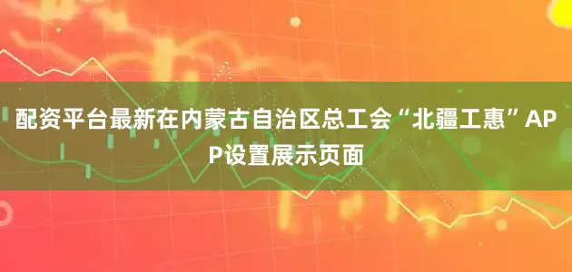 配资平台最新在内蒙古自治区总工会“北疆工惠”APP设置展示页面